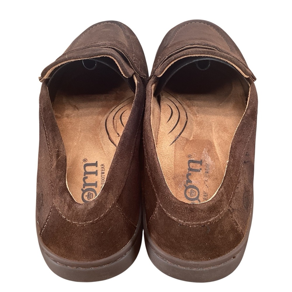 Born Brown Suede Leather Melinda Loafer Pull On Rubber Sole Women's Sz 8.5 M - Picture 4 of 6
